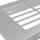 Aluminium Lüftungsgitter 480x80mm gerade Lochung Stegblech div. Farben Lüftungsblech Silber eloxiert