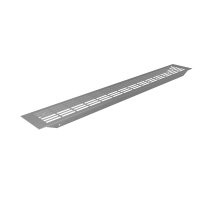 Aluminium Lüftungsgitter 480x80mm gerade Lochung...