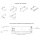 Stahl Schubladen-Set Weiß Schubkastensystem Soft Close Unterflurführungen Vollauszug 550mm 86mm