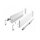 Stahl Schubladen-Set Weiß Schubkastensystem Soft Close Unterflurführungen Vollauszug 550mm 168mm