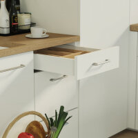 Stahl Schubladen-Set Weiß Schubkastensystem Soft...