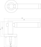 Intersteel Türdrücker Birgit auf Rosette...