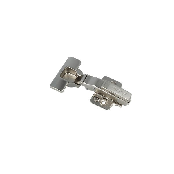 Hydraulikscharnier Ø 35mm Topfband Topfscharnier geräuschlos Soft Close Clip-On Möbelscharnier vernickelt Eckanschlag