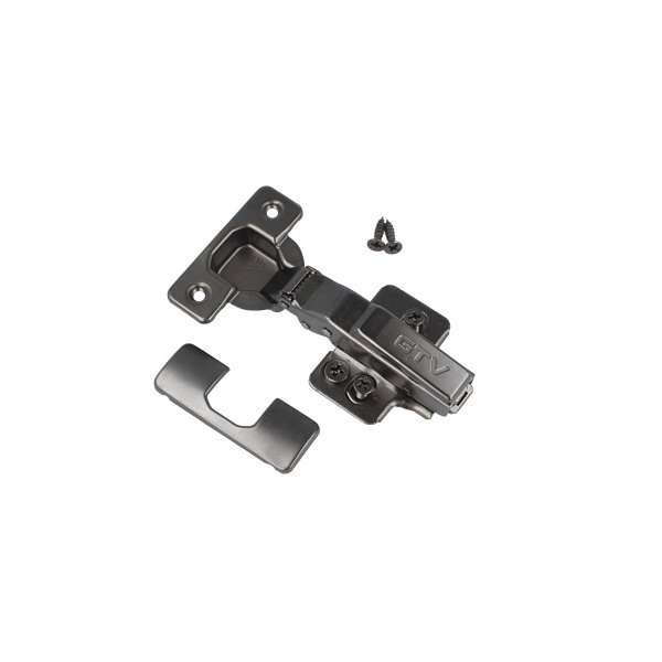 Hydraulikscharnier Ø 35mm Topfband Topfscharnier geräuschlos Soft Close Clip-On Möbelscharnier Onyxschwarz Eckanschlag