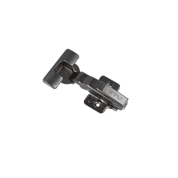 Hydraulikscharnier Ø 35mm Topfband Topfscharnier geräuschlos Soft Close Clip-On Möbelscharnier Onyxschwarz Eckanschlag
