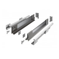 Glaszargen Schubladensystem Schubladen-Set Anthrazit Soft...