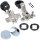 Vitrinenscharnier Ø 26mm Glastürscharnier Topfband Set Chrom glänzend Schrankscharnier