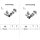 Vitrinenscharnier Ø 26mm Glastürscharnier Topfband Set Chrom glänzend Schrankscharnier Innenanschlag Oval