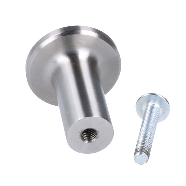 Möbelknopf Schubladenknopf Sockelknopf Türknopf Edelstahl Schrankknopf Kommodenknopf 32mm