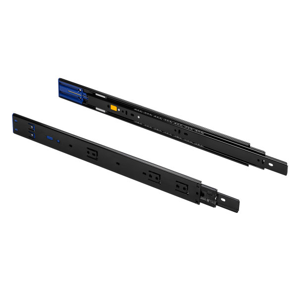 Paar Schubkastenschienen Soft Close Schubladenauszug Schwarz 45mm Höhe Vollauszugsführung 450mm