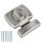 WC Toilette Schloss Türriegel Barrel Bolt Türschloss drehbar Edelstahl und Chrom