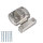 WC Toilette Schloss Türriegel Barrel Bolt Türschloss drehbar Edelstahl und Chrom
