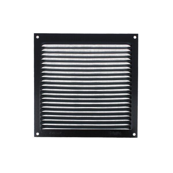 Aluminium Insektenschutzgitter Schwarz Lüftungsgitter Moskitonetz Be- Entlüftungsgitter 170x170mm