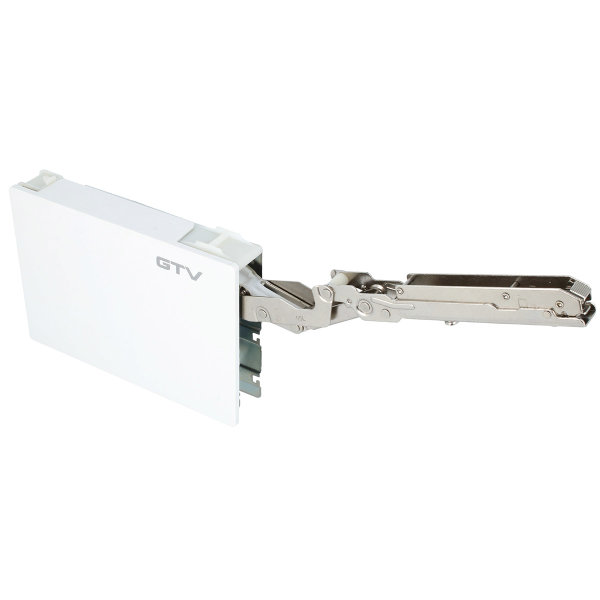Soft Close Klappenbeschlag 1 Set Klappenlift Frontliftbeschlag Slow Motion Hochklappenbeschlag Weiß 1100-2250