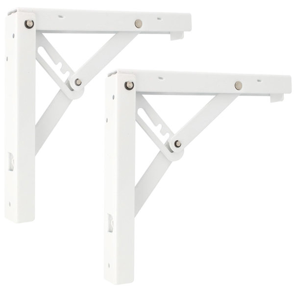 Regalhalter 3-stufig verstellbar 1 Paar Klappkonsolen Stahl Schwerlast Klappwinkel