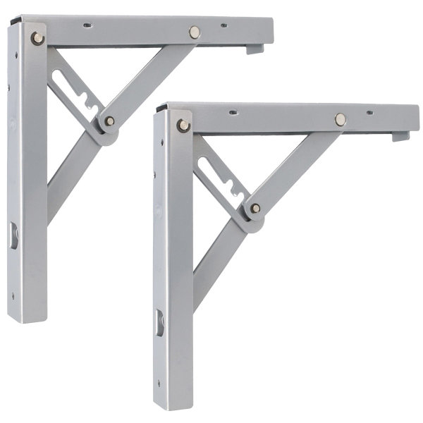 Regalhalter 3-stufig verstellbar 1 Paar Klappkonsolen Stahl Schwerlast Klappwinkel