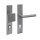 Intersteel SKG3 Sicherheitsbeschlag rechteckig 250x50mm Griff/Drücker Jura Profilzylinder Lochung 92mm mit Kernziehschutz edelstahl vibriert