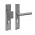 Intersteel SKG3 Sicherheitsbeschlag rechteckig 250x50mm Griff/Drücker Jura Profilzylinder Lochung 72mm mit Kernziehschutz edelstahl vibriert