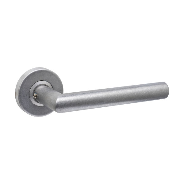 Intersteel Türgriff Jura auf Rosette verdeckt ø53x10mm edelstahl vibriert