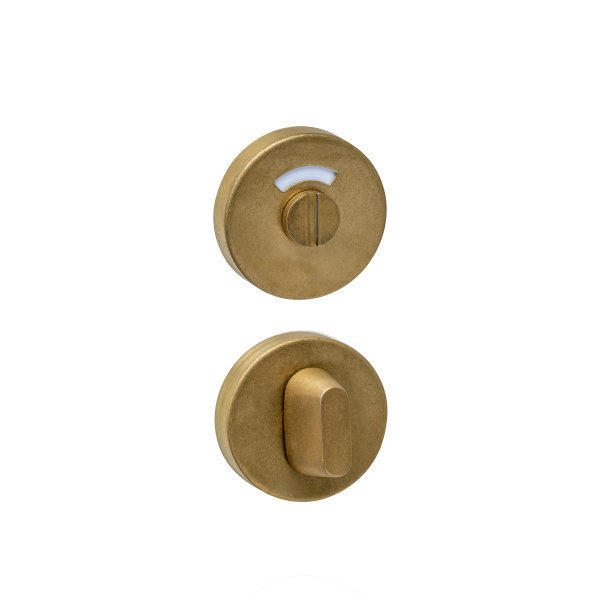 Intersteel Bad/WC Rosetten verdeckt ø53x10mm mit Stift 8x8mm PVD messing vibriert