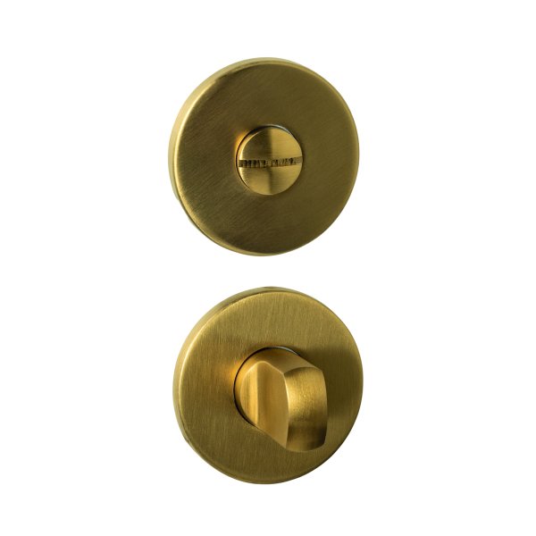 Intersteel Bad/WC Rosetten verdeckt ø52x6mm mit Stift 6-8mm PVD messing matt