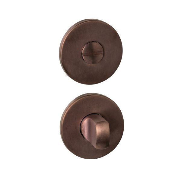 Intersteel Bad/WC Rosetten verdeckt ø52x6mm mit Stift 6-8mm PVD bronze