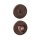 Intersteel Bad/WC Rosetten verdeckt ø52x6mm mit Stift 6-8mm PVD bronze