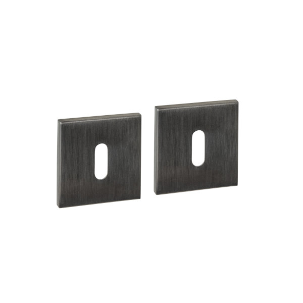 Intersteel Schlüsselrosetten verdeckt 53x53x6mm PVD anthrazit
