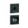Intersteel Bad/WC Rosetten verdeckt 53x53x6mm mit Stift 6-8mm PVD anthrazit