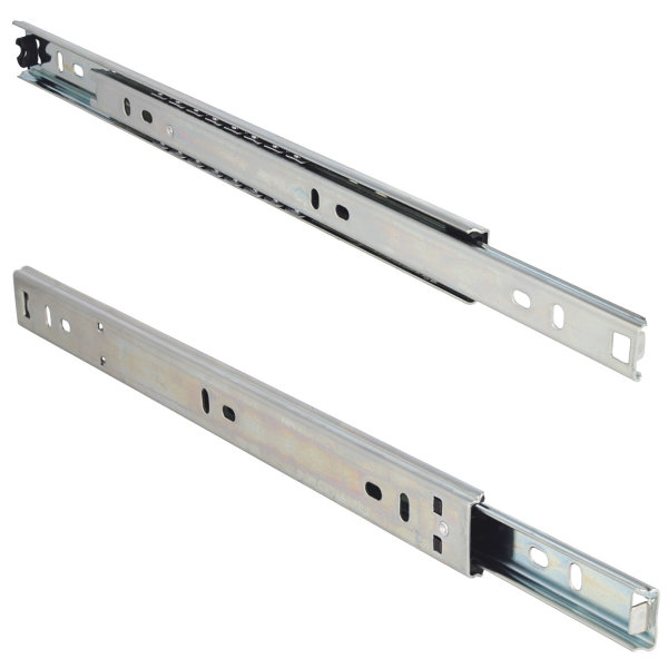 Set Schubladenschienen 27mm Höhe Teleskopauszug Teilauszug 15kg Traglast Kugelführung 350mm
