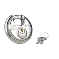 Diskusschloss Edelstahl Ø 70mm wetterfest mit 2...