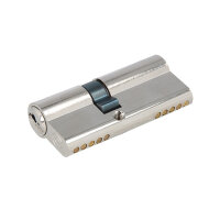 Profilzylinder Messing vernickelt – 5-Stift...