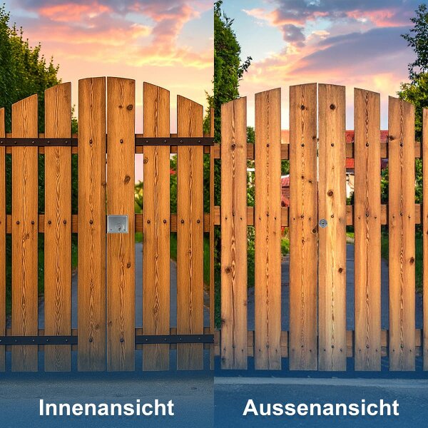 Kastenriegelschloss aus verzinktem Stahl – Aufschraubschloss zweitourig, robust & wetterfest