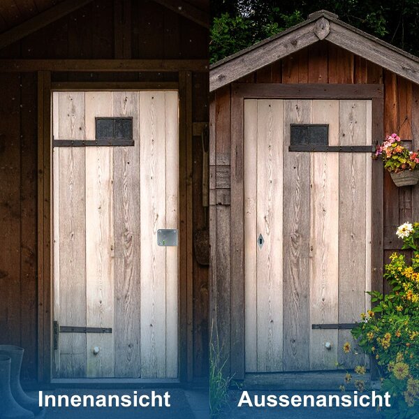 Kastenriegelschloss aus verzinktem Stahl – Aufschraubschloss zweitourig, robust & wetterfest