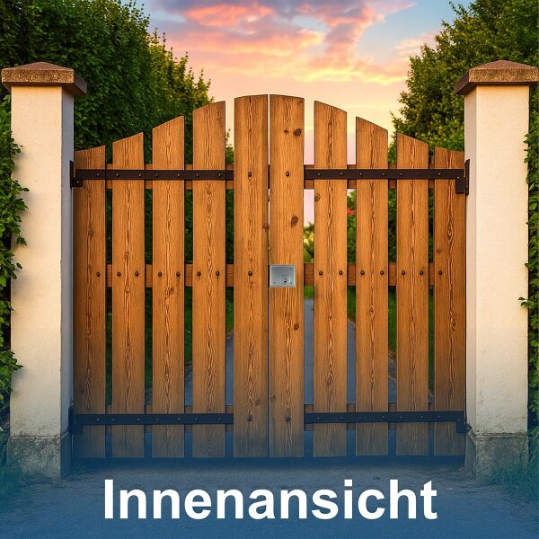 Kastenriegelschloss aus verzinktem Stahl – Aufschraubschloss zweitourig, robust & wetterfest PZ