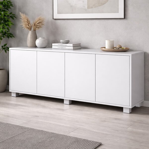 Möbelfuß höhenverstellbar Chrom glänzend - Möbelbein Höhe 50mm eckig - Möbelstempel Aluminium
