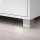 Möbelfuß höhenverstellbar Chrom glänzend - Möbelbein Höhe 50mm eckig - Möbelstempel Aluminium