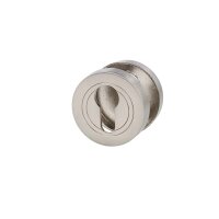 Schlüsselrosetten-Paar Edelstahl-Optik Ø 52mm...