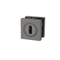 Eckige Türrosetten 52x52mm Graphit - Buntbart...