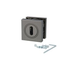Eckige Türrosetten 52x52mm Graphit - Buntbart...
