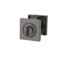 WC Rosettenpaar Graphit mit Metallunterbau &...