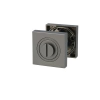WC Rosettenpaar Graphit mit Metallunterbau &...