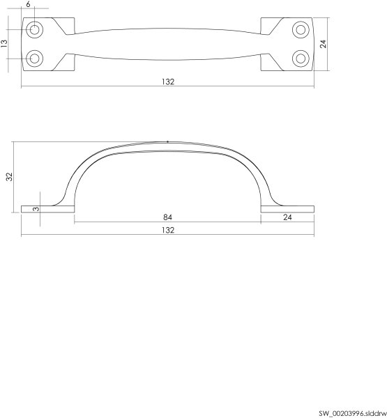 Intersteel Möbelgriff 130 mm Nickel matt