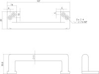 Intersteel Möbelgriff 108 mm Nickel matt