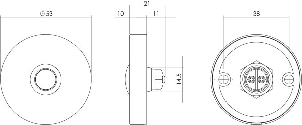 Intersteel Türklingel Rund Schwarz