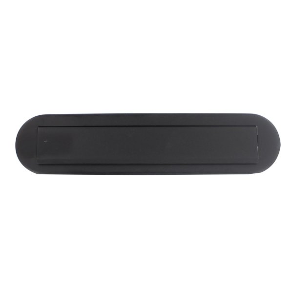 Intersteel Briefeinwurfklappe oval Schwarz