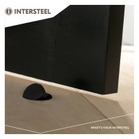 Intersteel Türstopper Rund Bodenmontage Schwarz