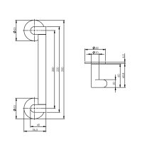 Intersteel Stoßgriff Erik Munnikhof Dock Black 250...