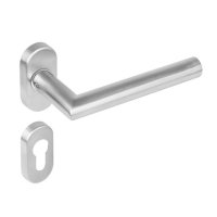 Intersteel Türdrücker Recht 90° auf oval...