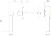 Intersteel Fenstergriff L-Modell Edelstahl gebürstet